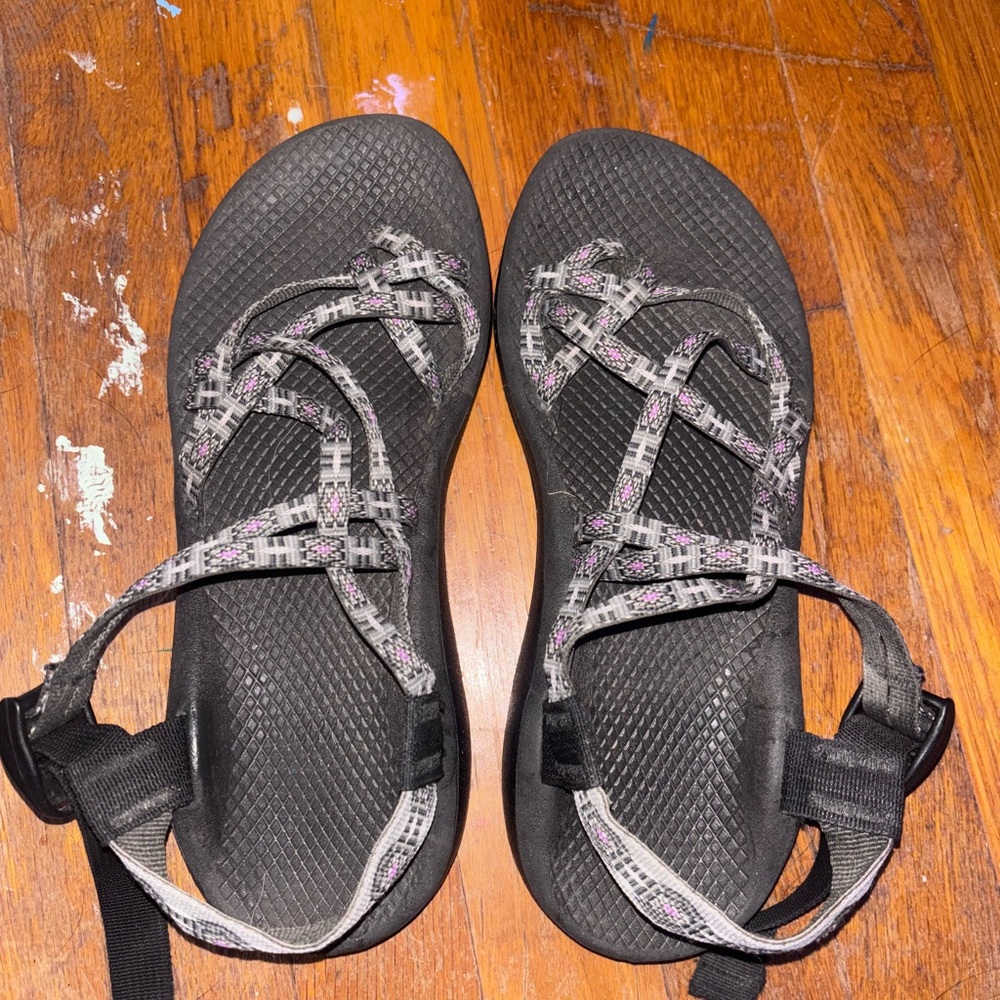 Chaco Black and Pink Women's Sandals